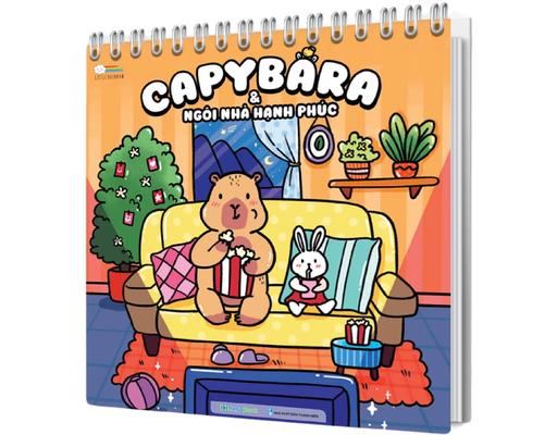 Sách Tô Màu - Capybara & Ngôi Nhà Hạnh Phúc Megabook