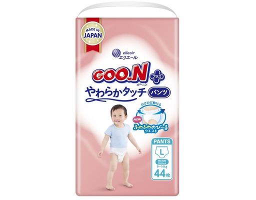 GOO.N Tã Quần Premium Plus Size L Cho Bé Từ 9-14kg 44 Miếng