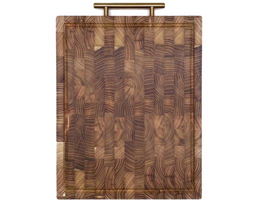 Thớt Gỗ Tếch Có Tay Cầm 38x30cm Dày 3.5cm Moriitalia