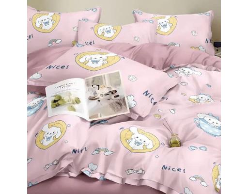 Bộ Drap Gối Microfiber Phối Màu 180x200x25cm MYM