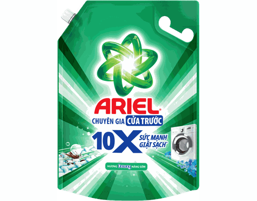 Nước Giặt Cửa Trước 10X Giặt Sạch Hương Downy Nắng Sớm 3.7kg Ariel