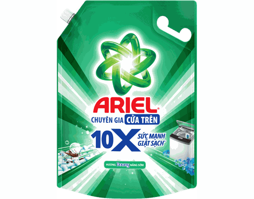 Nước Giặt Cửa Trên 10X Giặt Sạch Hương Downy Nắng Sớm 4.05kg Ariel