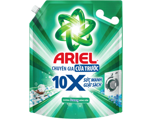 Nước Giặt Cửa Trước 10X Giặt Sạch Hương Downy Nắng Sớm 2.7kg Ariel