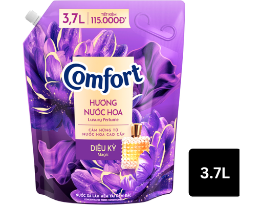Nước Xả Vải Giữ Màu Hương Nước Hoa Thiên Nhiên Diệu Kỳ 3.7L Comfort