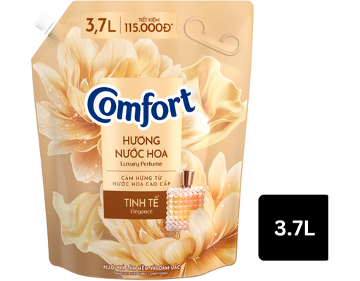 Nước Xả Vải Giữ Màu Hương Nước Hoa Tinh Tế 3.7L Comfort