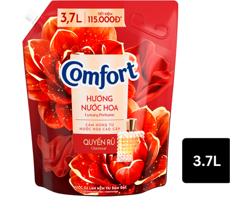 Nước Xả Vải Giữ Màu Hương Nước Hoa Quyến Rũ 3.7L Comfort