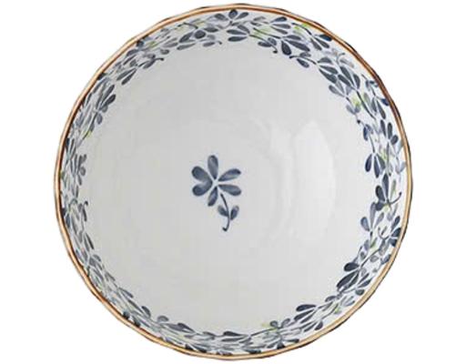Chén Sứ Hoa 4.5 Inch 0985 Màu Xanh Dương Tuyết Mai