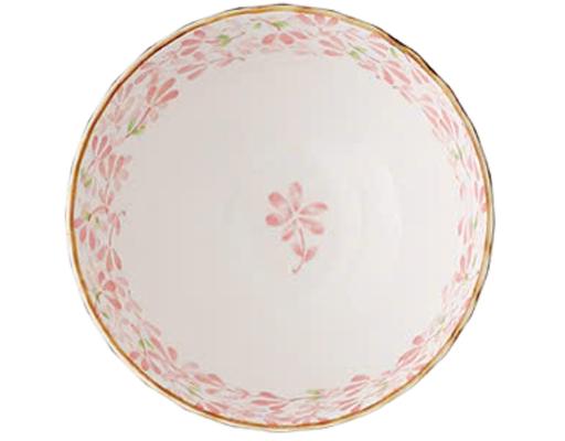 Chén Sứ Hoa 4.5 Inch 0987 Màu Hồng Tuyết Mai