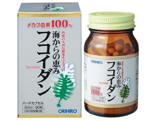 Thực Phẩm Bảo Vệ Sức Khỏe Viên Uống Tảo Nâu Mekabu Fucoidan 90 Viên Orihiro