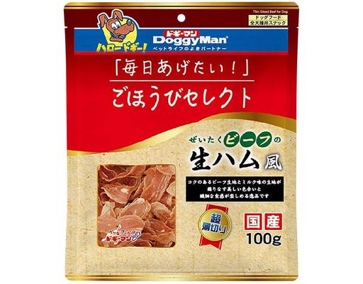 Giăm Bông Sấy Bò Cho Chó 100g Doggyman