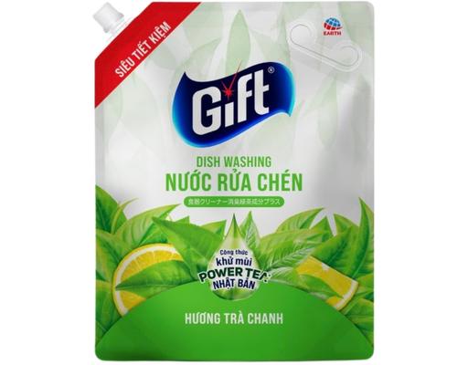 Nước Rửa Chén Dạng Túi Hương Trà Chanh 3.6kg Gift