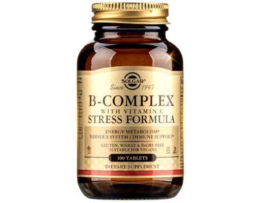 Thực Phẩm Bảo Vệ Sức Khỏe Viên Uống Bổ Sung Vitamin B&C B-Complex With Vitamin C 100 Viên Solgar