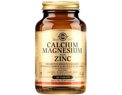 Thực Phẩm Bảo Vệ Sức Khỏe Viên Uống Bổ Sung Canxi, Magie, Kẽm Calcium Magensium Plus Zinc 100 Viên Solgar