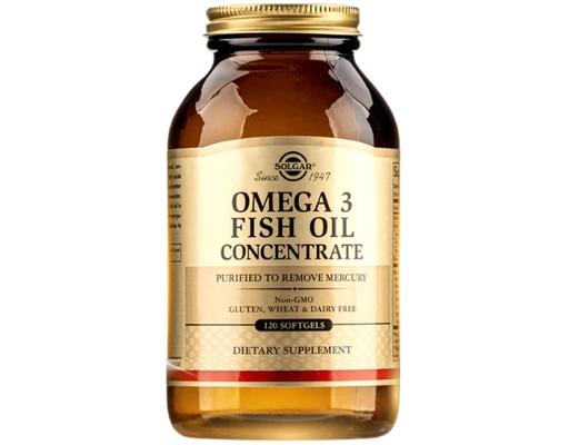 Thực Phẩm Bảo Vệ Sức Khỏe Viên Uống Dầu Cá Bổ Sung Omega 3 Omega 3 Fish Oil Concentrate 120 Viên Solgar
