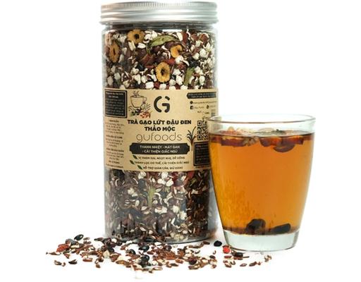 Trà Gạo Lứt Đậu Đen Vị Thảo Mộc 500g Gufoods