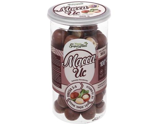 Macca Úc Nứt Vỏ 360g Your Superfood