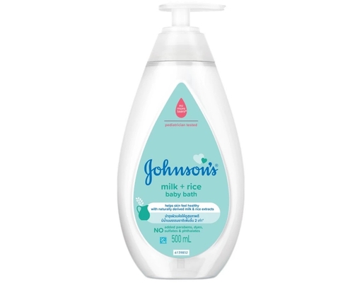 Sữa Tắm Chứa Sữa Và Tinh Chất Gạo Milk And Rice Baby Bath 500ml Johnson's Baby