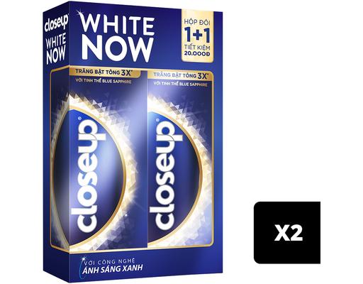 Bộ Đôi Kem Đánh Răng Tinh Thể Blue Sapphire 2 Tuýp x 100g Closeup