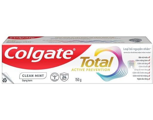 Kem Đánh Răng Bạc Hà The Mát Total Clean Mint 150g Colgate
