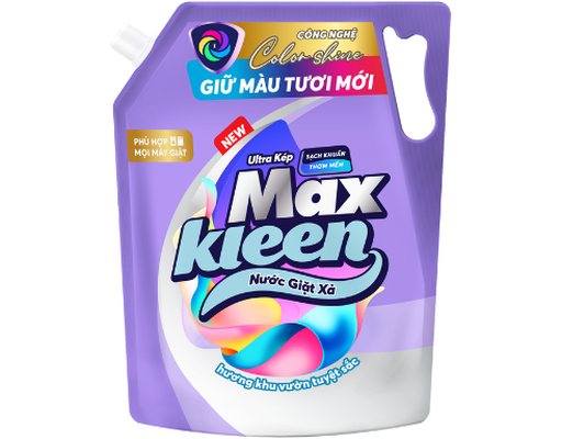 Nước Giặt Xả Giữ Màu Khu Vườn Tuyệt Sắc 3.0kg MaxKleen