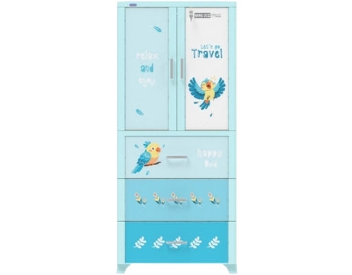 [Đặt Trước] Tủ Wing 2 Cánh 3 Ngăn 70x50x160cm (Note chọn mẫu) Duy Tân