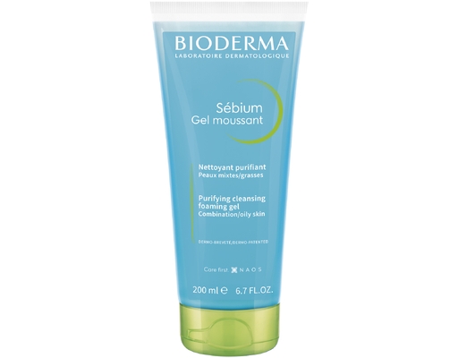Gel Rửa Mặt Tạo Bọt Sach Thoáng Và Giảm Mụn Sébium Gel Moussant 200ml BIODERMA