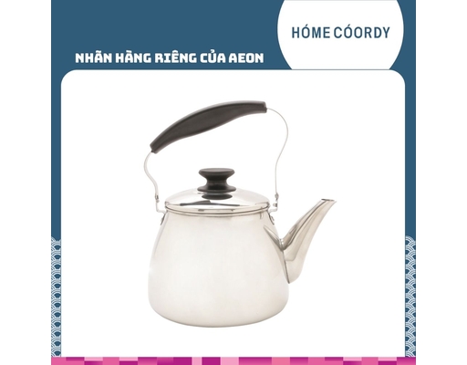 HÓME CÓORDY Ấm Nước Thép Không Gỉ 3L Miệng Rộng DA23