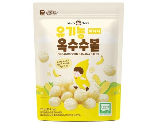 Bánh Bi Ăn Dặm Hữu Cơ Vị Chuối Cho Bé Từ 6 Tháng 25g Mom's Choice