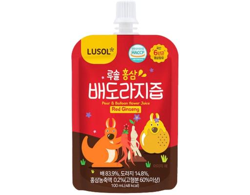 Nước Uống Hồng Sâm, Lê, Hoa Chuông Đen Cho Bé Từ 12 Tháng Tuổi 100ml Lusol
