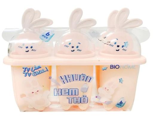 Khuôn Kem Thỏ 6 Ngăn Biohome