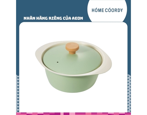 HÓME CÓORDY Nồi Nhôm Phủ Gốm DA24 Màu Xanh Size 20cm