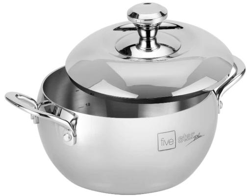 Nồi Inox 3 Lớp Liền Khối Hình Quả Táo Có Quai 16cm Fivestar