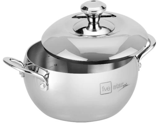 Nồi Inox 3 Lớp Liền Khối Hình Quả Táo Có Quai 18cm Fivestar