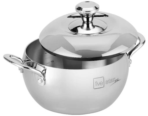 Nồi Inox 3 Lớp Liền Khối Hình Quả Táo Có Quai 20cm Fivestar