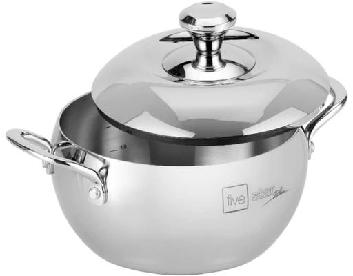 Nồi Inox 3 Lớp Liền Khối Hình Quả Táo Có Quai 24cm Fivestar