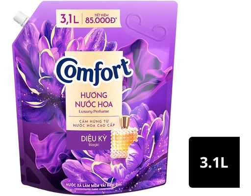 Nước Xả Vải Giữ Màu Hương Nước Hoa Thiên Nhiên Diệu Kỳ 3.1L Comfort