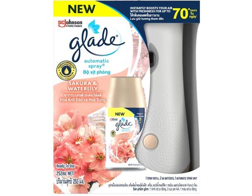 Bộ Xịt Tự Động Hương Anh Đào & Lily 400g Glade