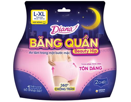 Băng Vệ Sinh Ban Đêm Dạng Quần Size L-XL 2 Miếng Diana