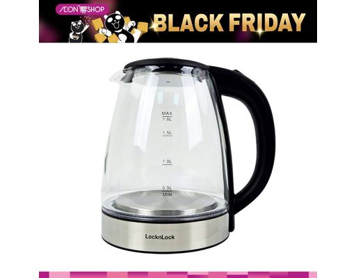 LocknLock Ấm Đun Siêu Tốc EJK376BLK Màu Đen 1.8L