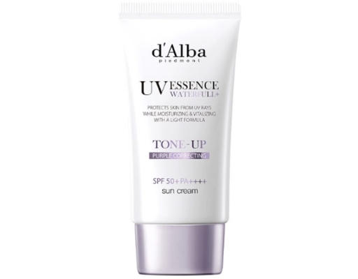 Kem Chống Nắng Dưỡng Trắng Tông Tím Hiệu Chỉnh Sắc Da Waterfull Tone-Up Sun Cream Purple 50ml d'Alba