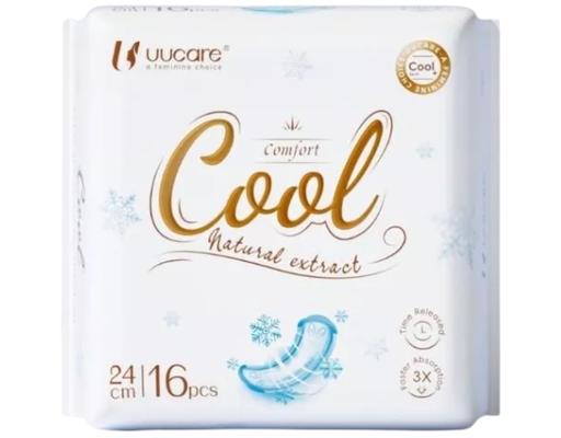 Băng Vệ Sinh Cool Tech Kháng Khuẩn 24cm 16 Miếng UUcare
