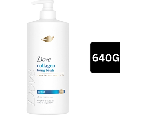 Dầu Gội Dưỡng Tóc Bồng Bềnh 640g Dove