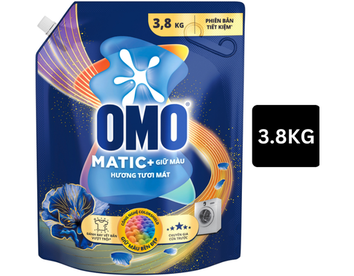 Nước Giặt Matic Cửa Trước Giữ Màu 3.8kg OMO