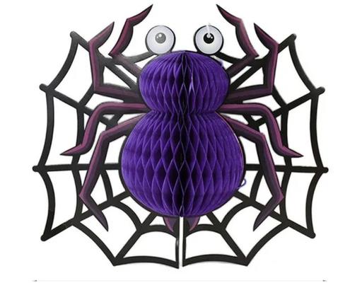 Mô Hình Giấy Trang Trí Halloween 001 Mạng Nhện 12.5x22cm Tân Hồng Vận