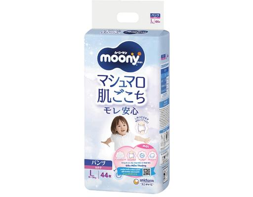 Moony Tã Quần Bé Gái L44 Cho Bé Từ 9-14kg