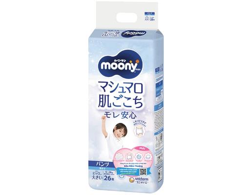 Moony Tã Quần Bé Trai XXL26 Cho Bé Từ 13-28kg