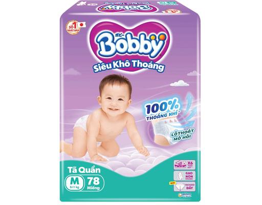 Bobby Tã Quần Ultra M76 Cho Bé 6-11kg 76 Miếng