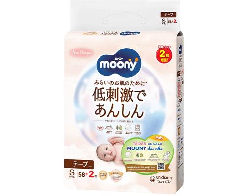 Moony Tã Dán Natural S58 Cho Bé Từ 4-8kg