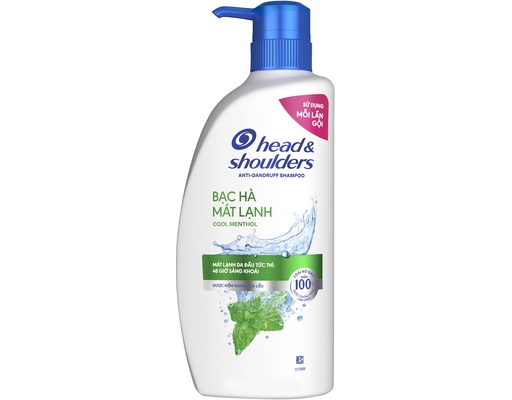 Dầu Gội Bạc Hà Mát Lạnh Cool Menthol Anti-Dandruff 625ml Head & Shoulders