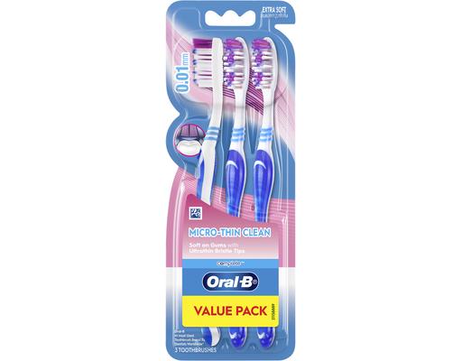 Bàn Chải Đánh Răng Micro Siêu Mềm 3 Cái Oral-B